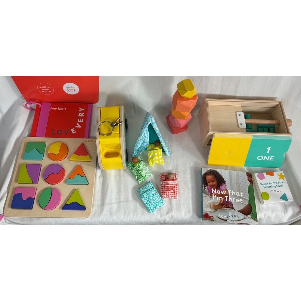 Lovevery The Free Spirit Play Kit Months 34 35 36 Wooden Montessori Toddler Toys